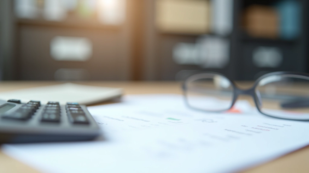 Desk setup showing Canadian tax forms, calculator, and payroll documents neatly organized