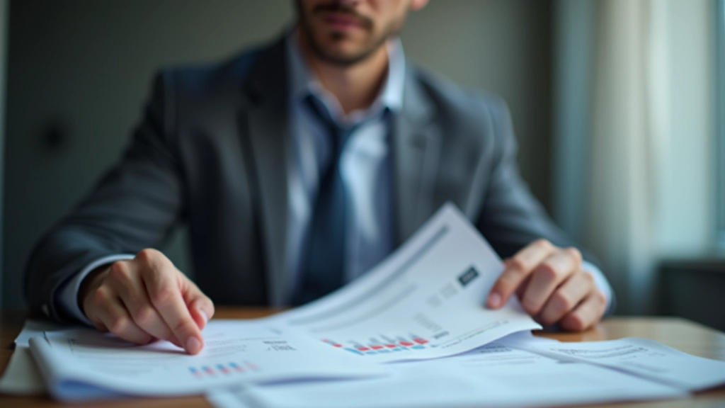 Person reviewing CPP and EI deduction statements with pension plan documents spread on desk