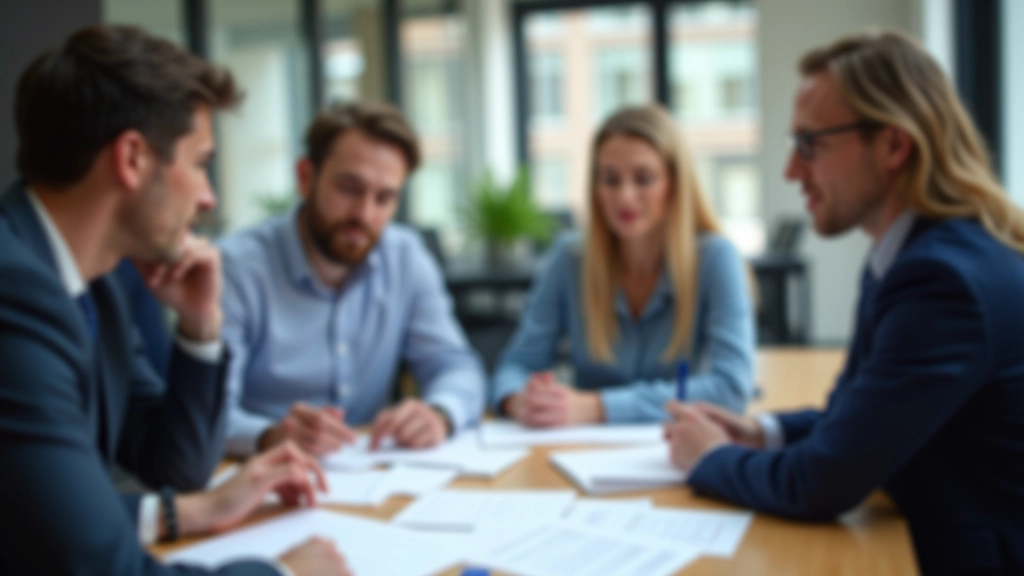 Professional accounting team reviewing payroll and deduction calculations together